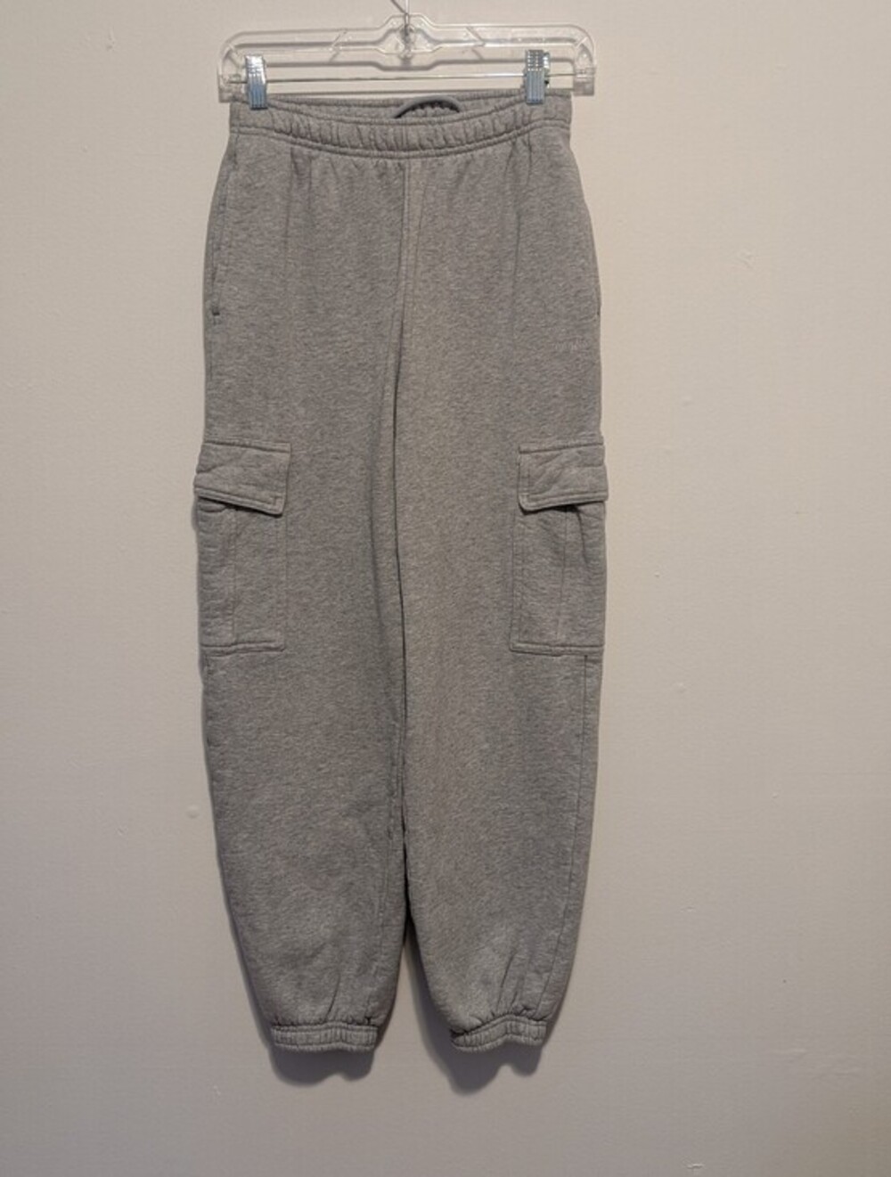 Aritzia Cozy Fleece Mega Cargo Sweatpant Heather Cloud Grey 2XS Jogger Gorpcore